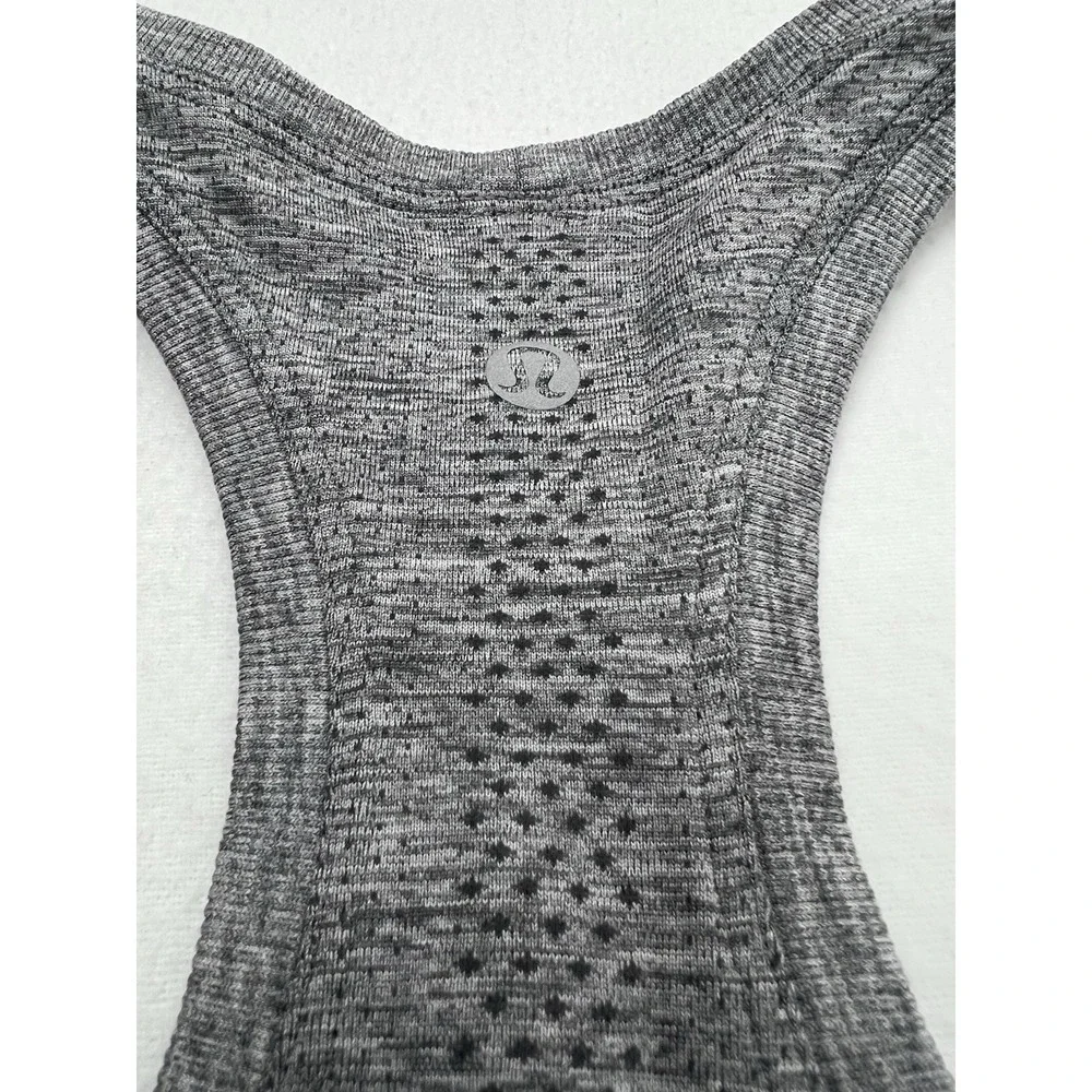 Lululemon Swiftly Tech Tank Top Racerback Womens Size 10 Gray Heather Gym Run‎